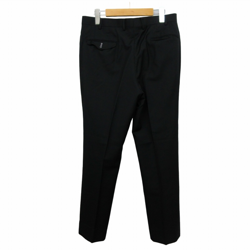 【美品】BURBERRY BLACK LABEL セットアップ　パンツ　40 黒 美品】BURBERRY BLACK LABEL セットアップパンツ40 黒
