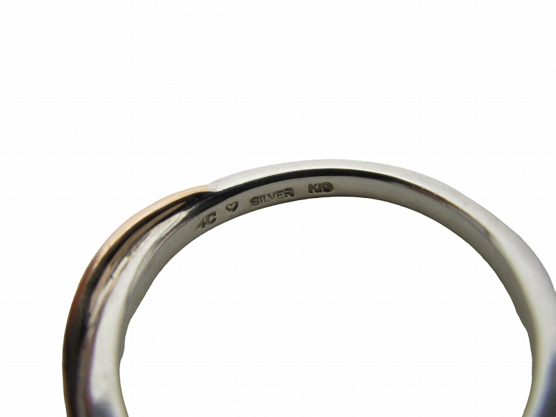 4°C K10 silver コンビリング ring 925 accessory 4°C K10 silver コンビリング ring 925 accessory - メルカリ