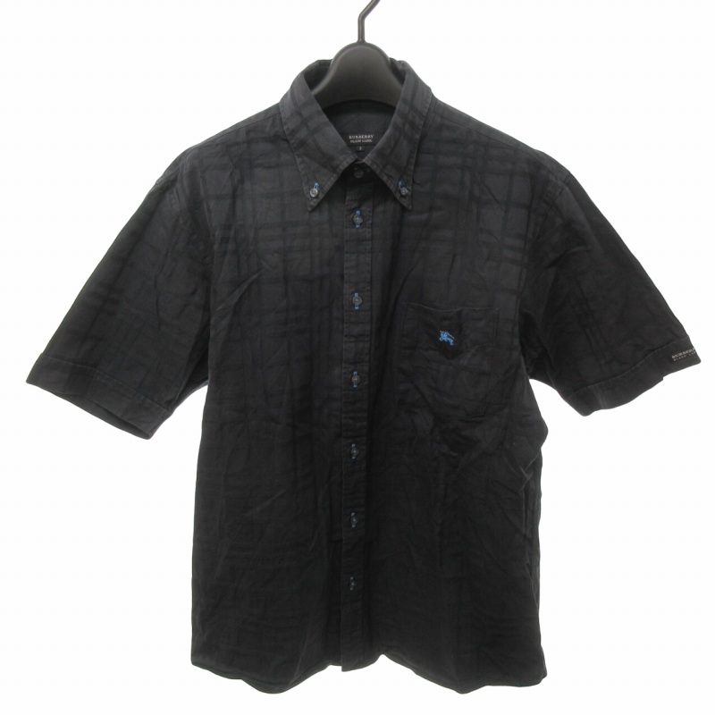 バーバリーブラックレーベル BURBERRY BLACK LABEL ボタンダウンシャツ 