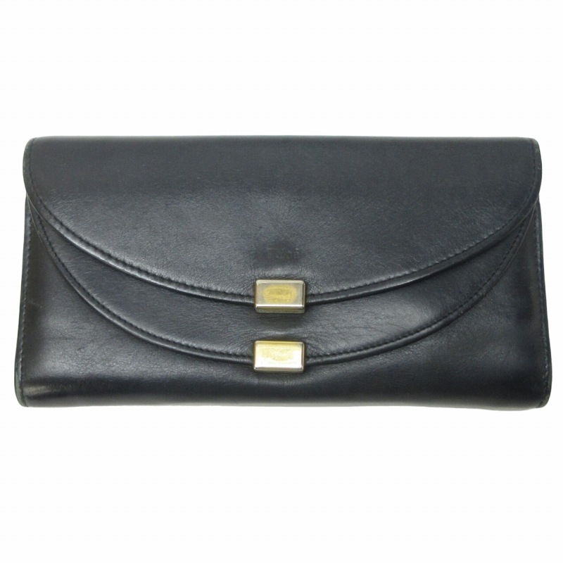 クロエ CHLOE ジョージア 長財布 ロングウォレット レザー Wフラップ 