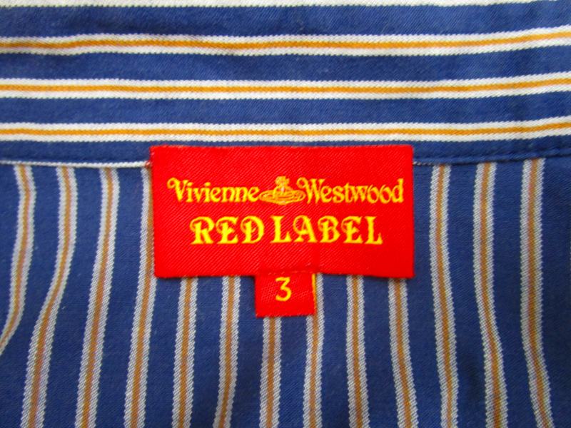 vivienne westwood red label ストライプ　丸襟ブラウス ヴィヴィアンウエストウッドレッドレーベル Vivienne Westwood