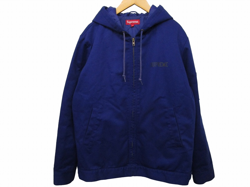 シュプリーム SUPREME 14AW Pettibon Bang Hooded Work Jacket ワーク 