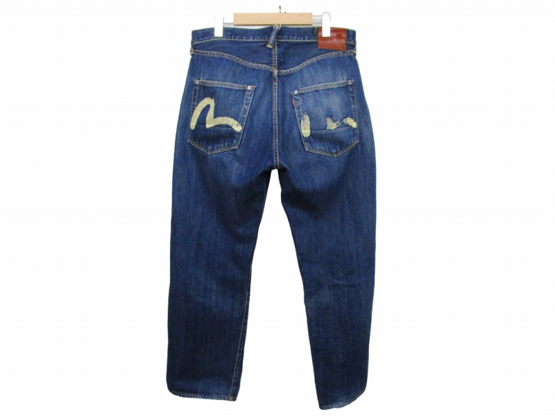 や*ま様 EVISU Parisデニムパンツ 32インチ EVISU PARIS エヴィス パリ デニムパンツ ジーンズ 刺繡