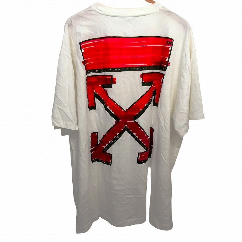 オフホワイト OFF WHITE MAKER OVER TEE 半袖 Tシャツ ダブルアロー 