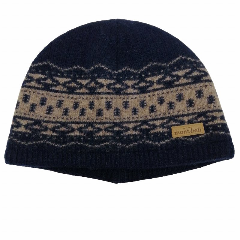 Montbell モンベル ニットキャップ・ビーニー S/M 青