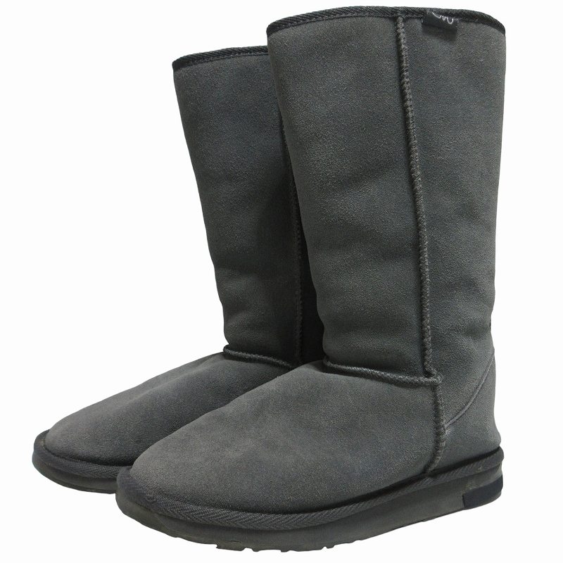 エミュー【未使用】ムートンロングブーツ24cm