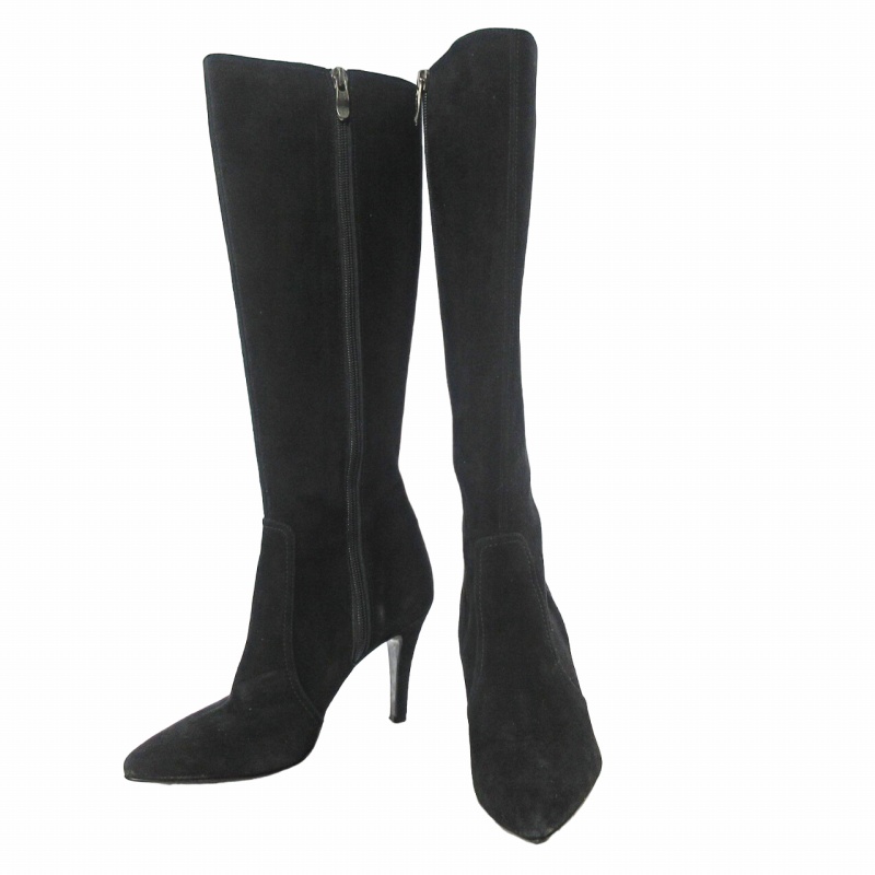 diana ロングブーツピンヒールポインテッドトゥ サイドジップ