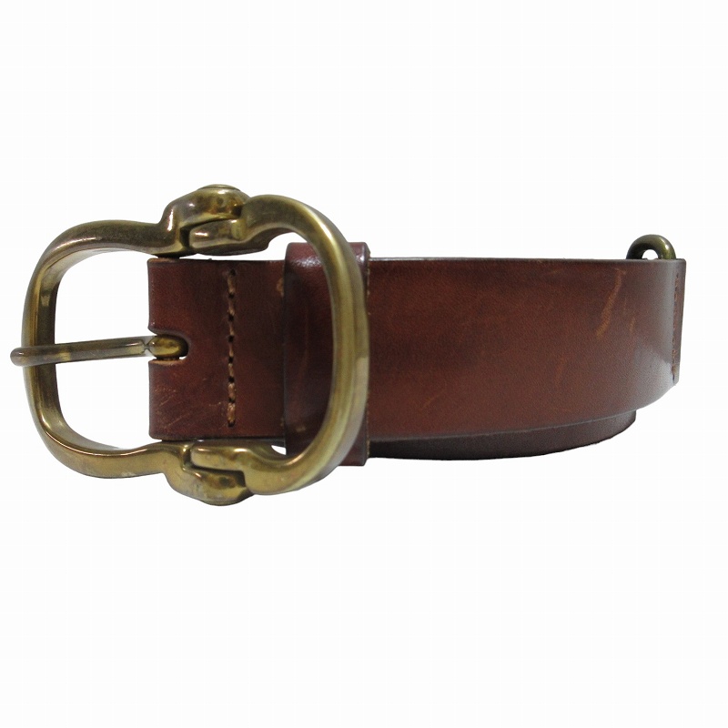 フランクダニエル FRANK DANIEL レザーベルト イタリア製 ゴールド  