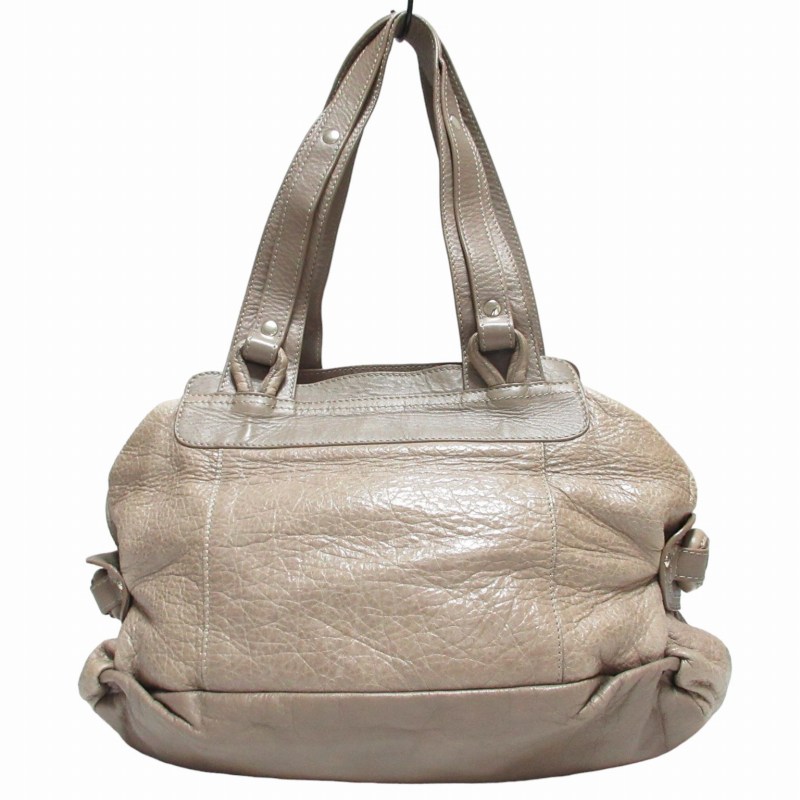 See By Chloe グレー レザー ハンドバッグ