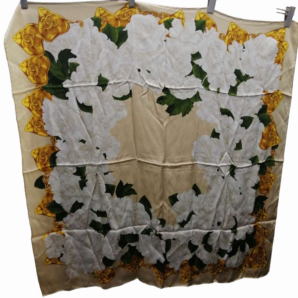 CHANEL』シャネル ココマーク フラワー スカーフ 【公式通販】