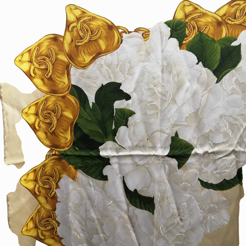 CHANEL』シャネル ココマーク フラワー スカーフ 【公式通販】