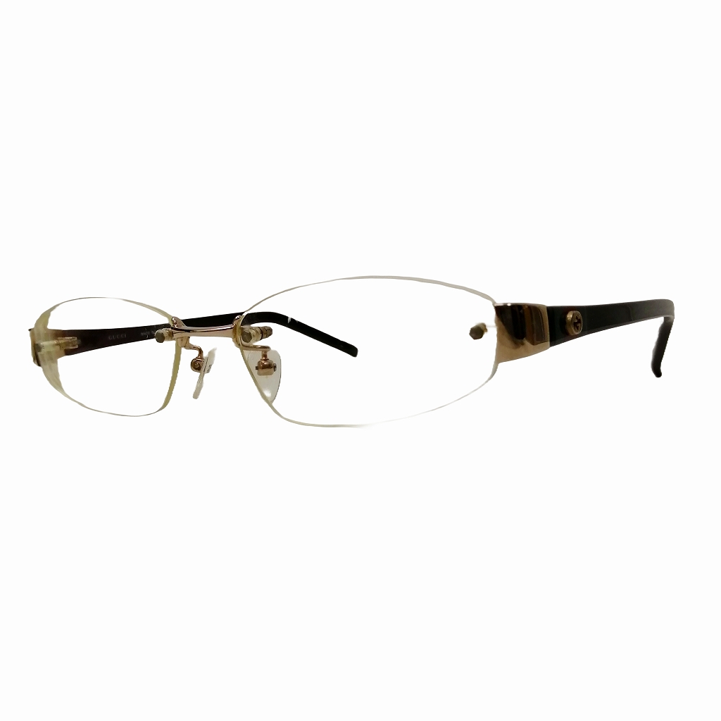 グッチ GUCCI 美品 フレームレスメガネ 眼鏡 縁なし GGロゴ GG-9588J  