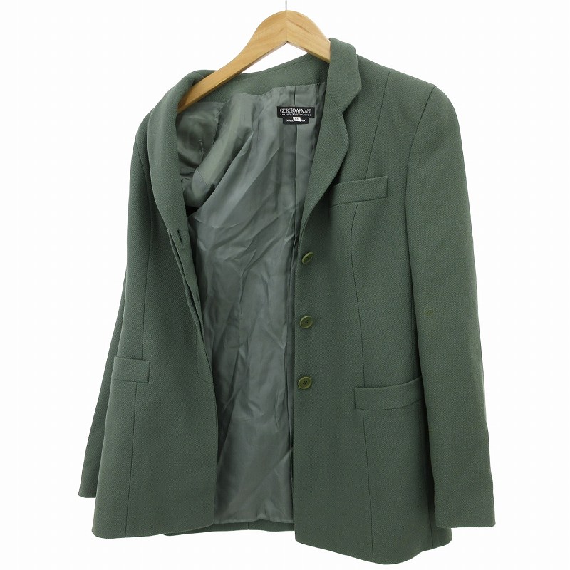 GIORGIO ARMANI ジョルジオアルマーニ　サマー ジャケット 緑 GIORGIO ARMANI ジョルジオアルマーニ サマー ジャケット 緑