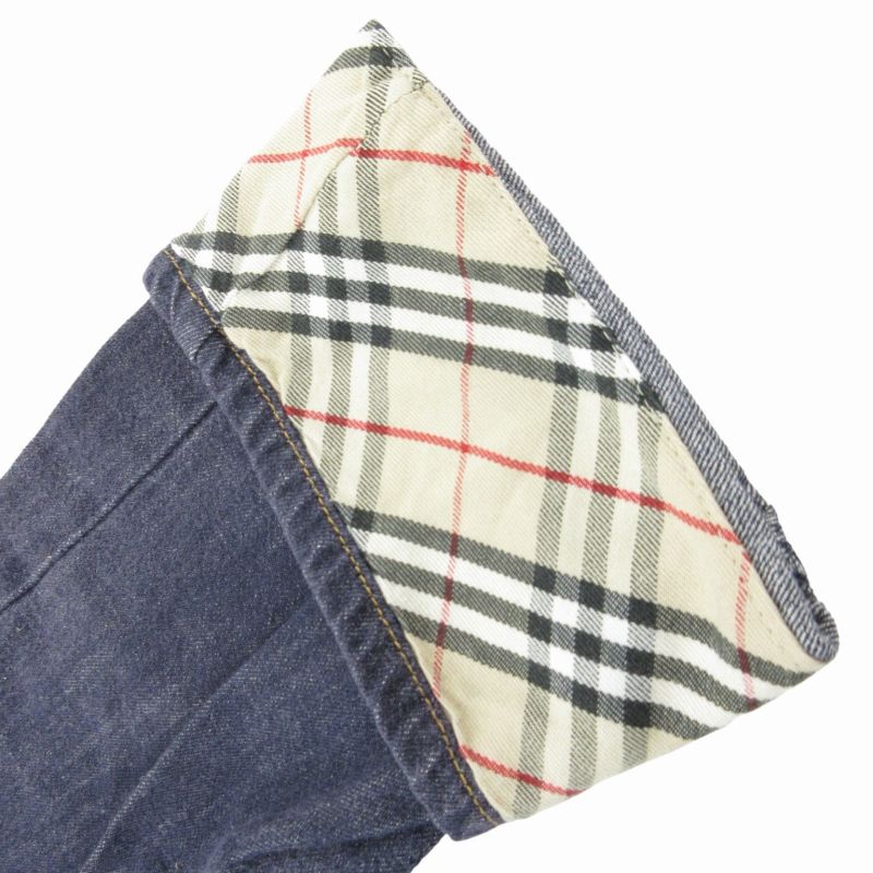 BURBERRY デニムパンツ チェック裏地 バーバリー ロンドン BURBERRY LONDON デニムパンツ ジーンズ