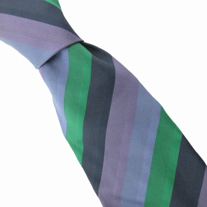 フェンディ FENDI ネクタイ ビジネス ストライプ 絹(シルク) マルチ