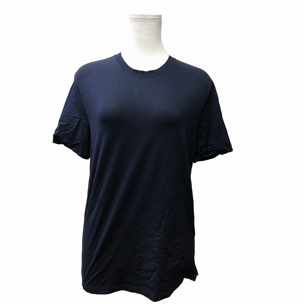 プラダ PRADA Tシャツ 半袖 コットン ストレッチ ネイビー Mサイズ 