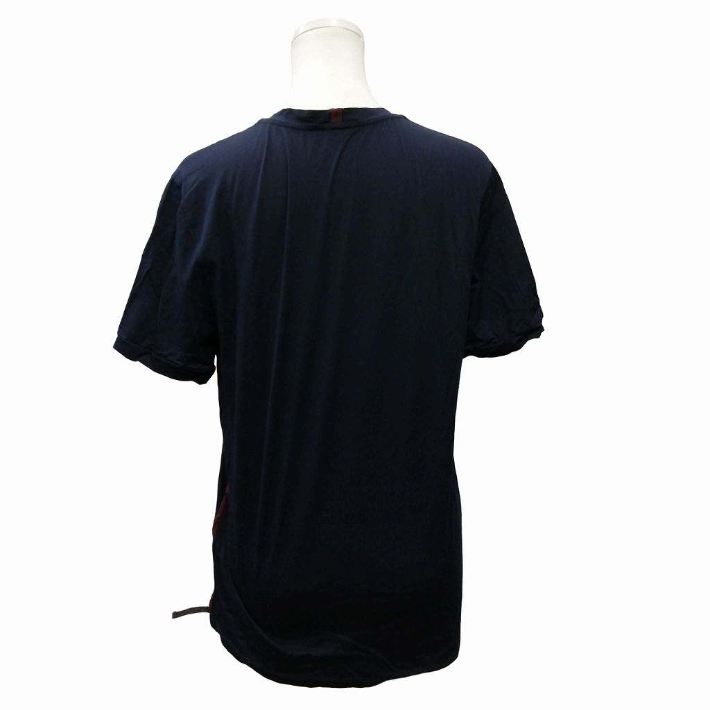 プラダ PRADA Tシャツ 半袖 コットン ストレッチ ネイビー Mサイズ 