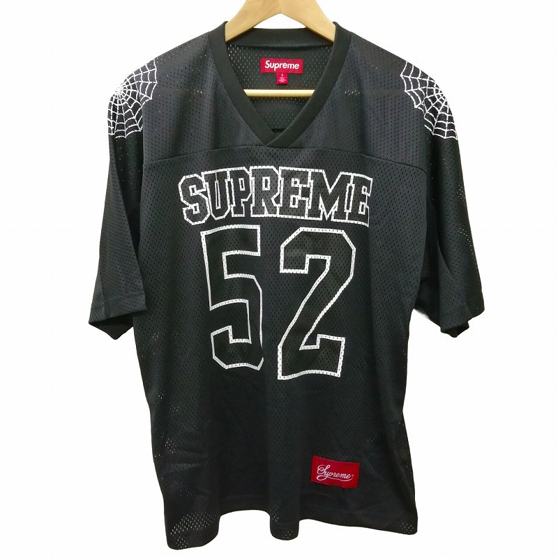 SUPREME サッカーシャツ ブラック Supreme Crest Soccer Jersey 
