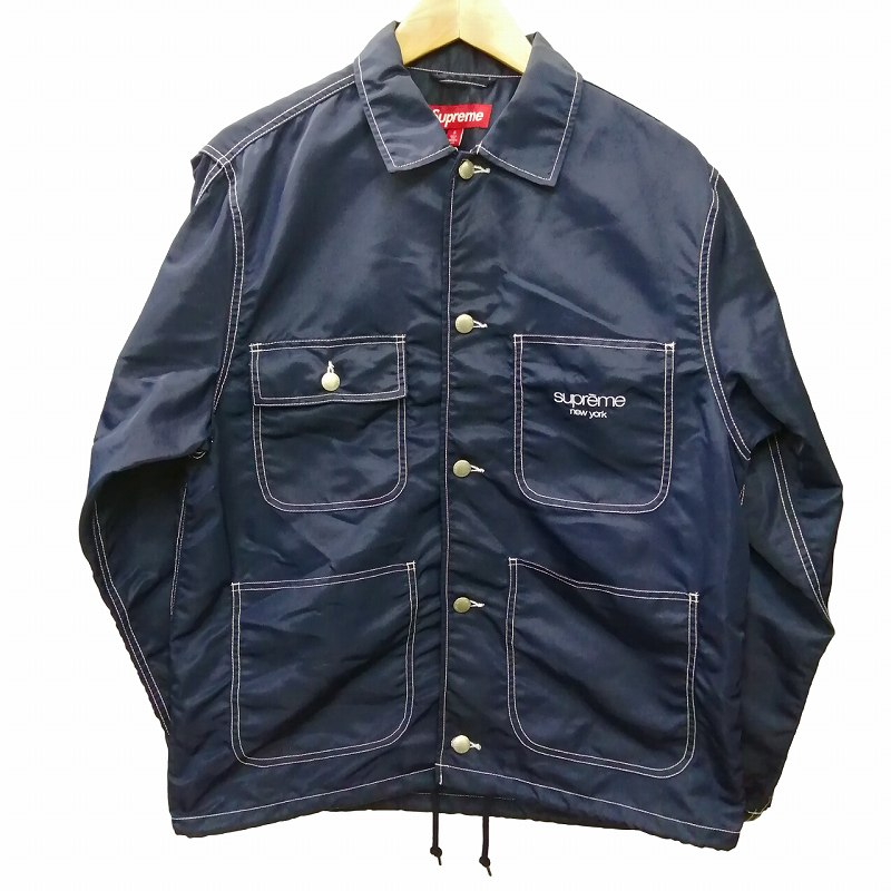 シュプリーム SUPREME 24SS Nylon Chore Coat Navy ナイロンジャケット 