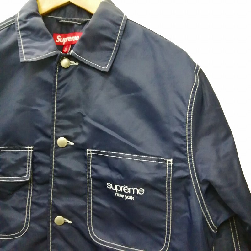 シュプリーム SUPREME 24SS Nylon Chore Coat Navy ナイロンジャケット 