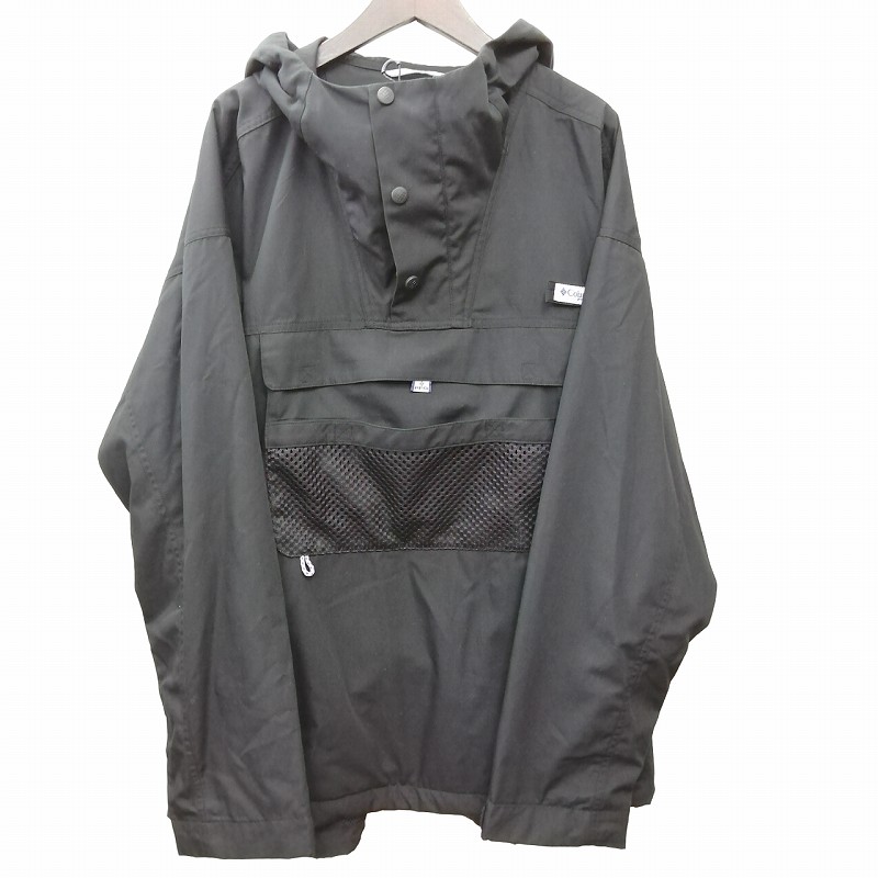 新品　フィナム×Columbia PFG　ゴールドクリークアノラック　黒　M Columbia コロンビア ジャケット メンズ フイナム ゴールド