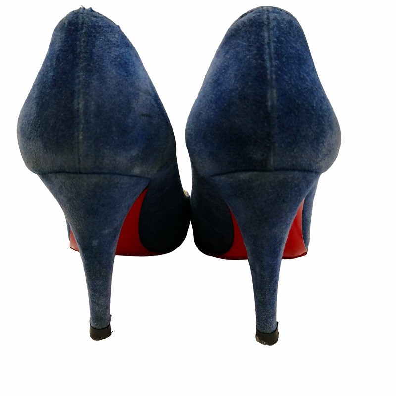 Christian Louboutin スウェードパンプス Kate Max Strass Eternity - パンプス - スエード - シルバー
