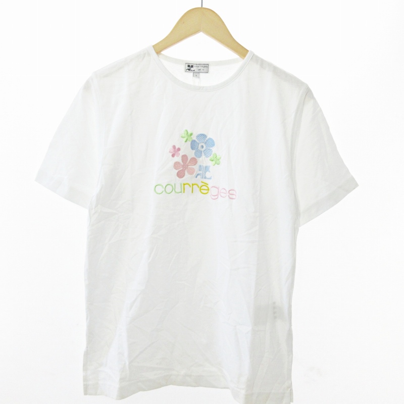 新品未使用 COURREGES クレージュ ロゴ Tシャツ