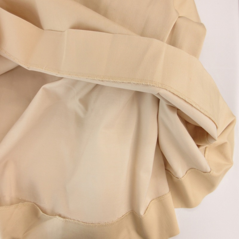 BURBERRY LONDON 麻 ベージュ フレアスカート 38 バーバリー ロンドン BURBERRY LONDON プリーツ ロングスカート