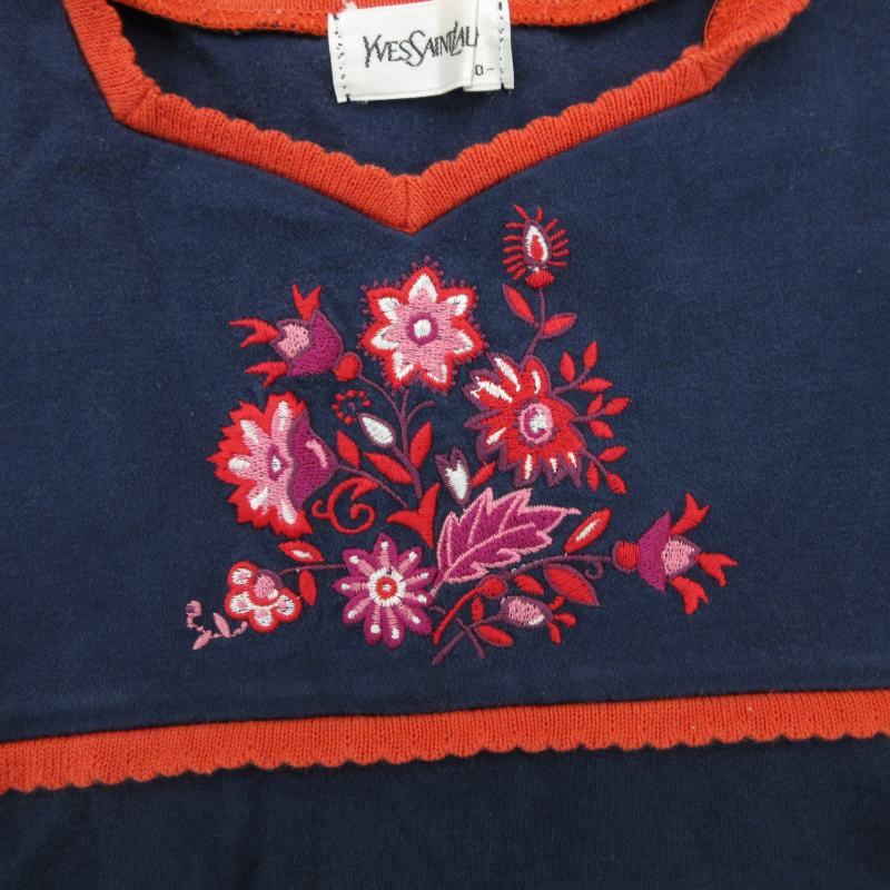希少✨イヴサンローラン リネン混　ポロシャツ 半袖 金ボタン ロゴ刺繍　ピンク 希少✨イヴサンローラン リネン混 ポロシャツ 半袖 金ボタン