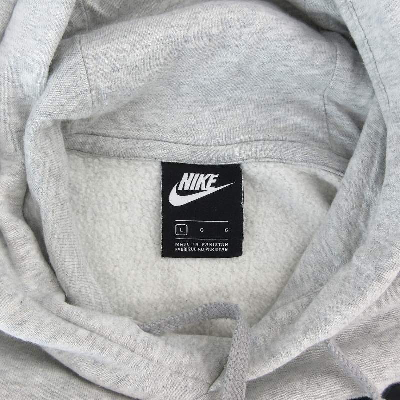 限定 NIKE プルオーバーパーカー ワッペン ナイキ NIKE パーカー フーディ プルオーバー JUST DO IT! ワッペン L