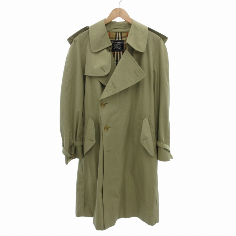 バーバリーズトレンチコート グレーノバチェック エポレット