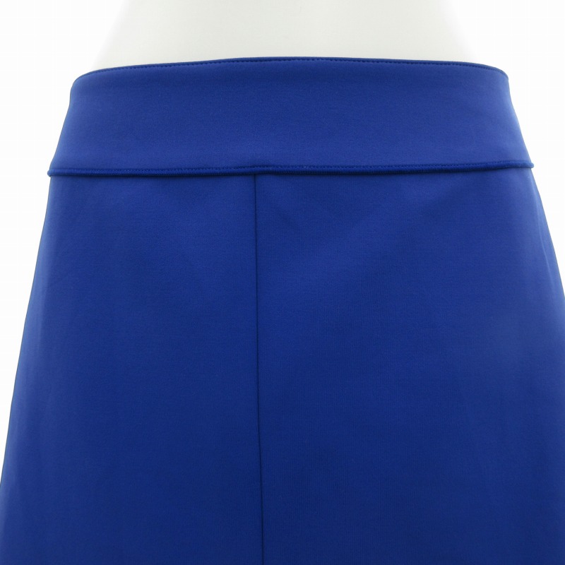 ヒロコビス HIROKO BIS 美品 台形スカート ひざ丈 9 M 青 ブルー /SS 