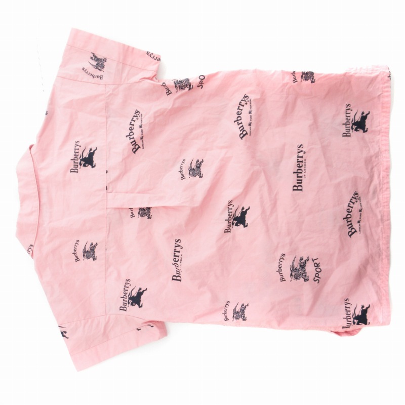 バーバリー チルドレン BURBERRY CHILDREN シャツ ハーフボタン ロゴ