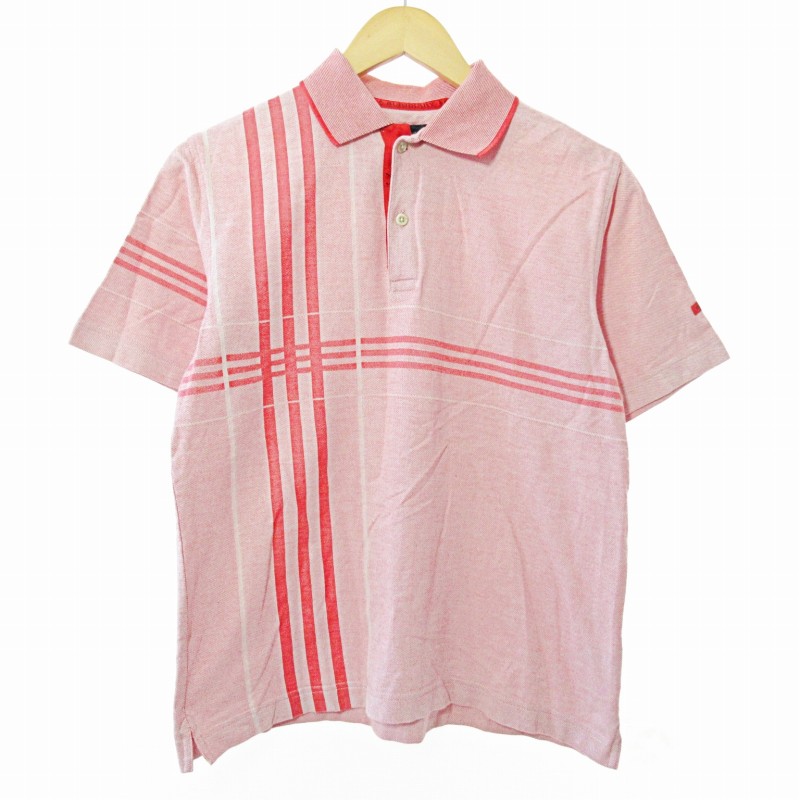 S　BURBERRY GOLF　バーバリーチェックの半袖ポロシャツ Burberry GOLF/バーバリーゴルフ ノバチェック スキッパー