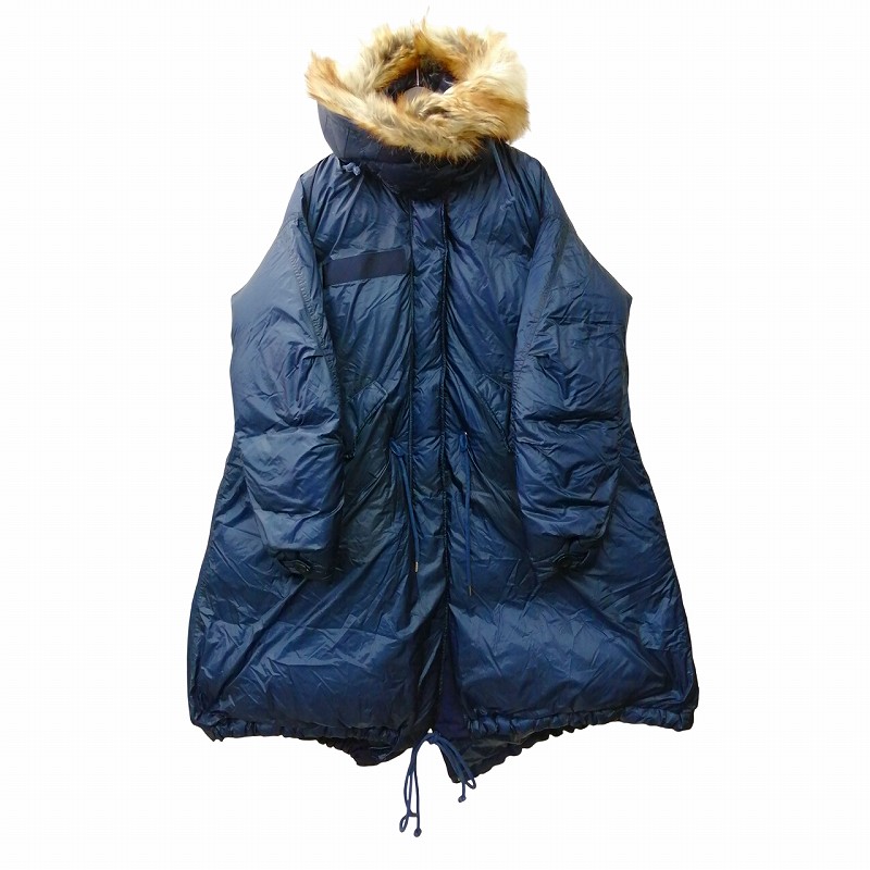 サカイ sacai 美品 18AW Down Coat Faux Fur Trim Hood 18-04040 