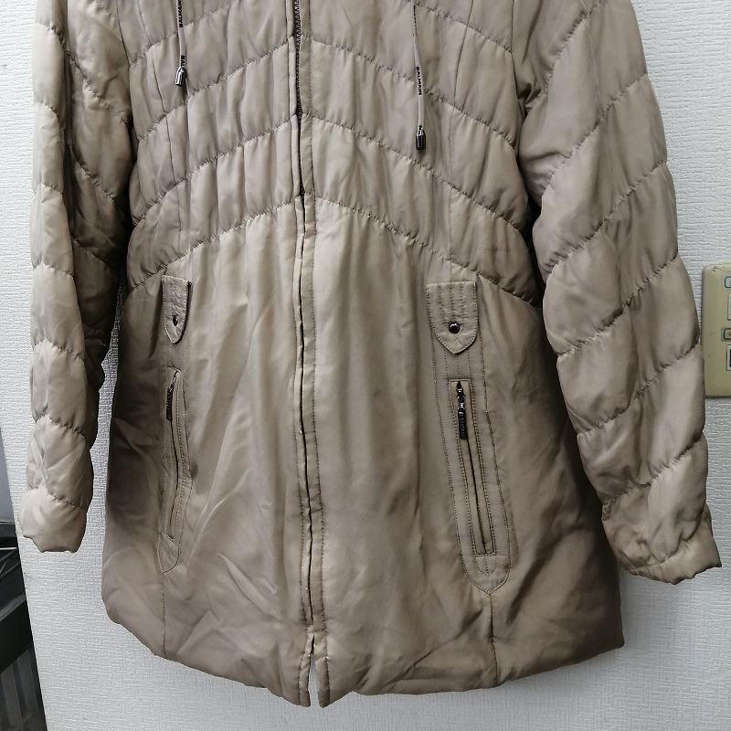 バルマン BALMAIN シルク ダウンジャケット ブルーフォックス