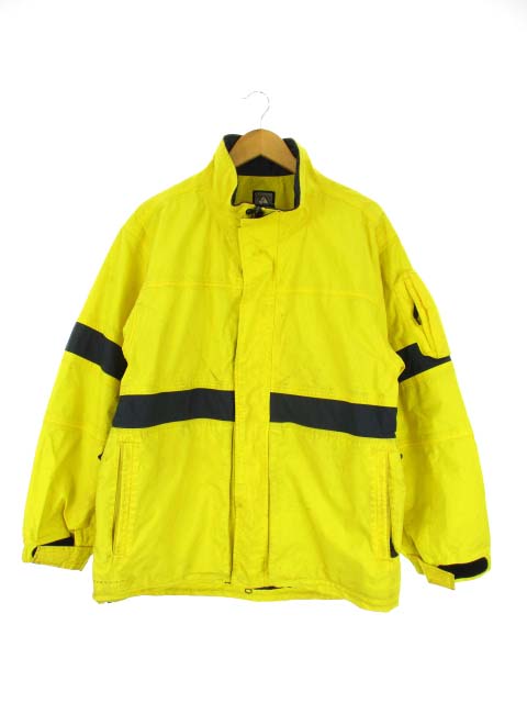 ナイキ NIKE ACG ナイロンジャケット 長袖 刺繍 ロゴ 黄色 イエロー 紺