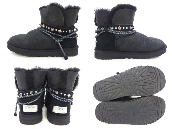 UGG スワロフスキー&ブラックファー付きショートブーツ23㎝　箱付 楽天市場】ugg スワロフスキー ブーツの通販