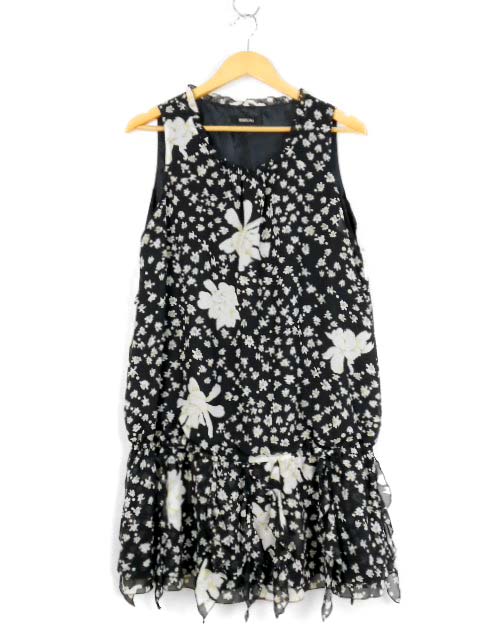 インゲボルグ INGEBORG ワンピース 花柄 ドット チュニック 9号  