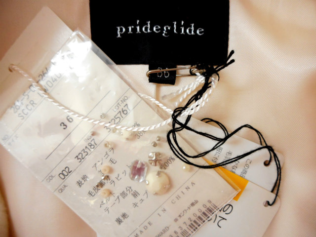 プライドグライド prideglide コート リアルファー付き アウター 