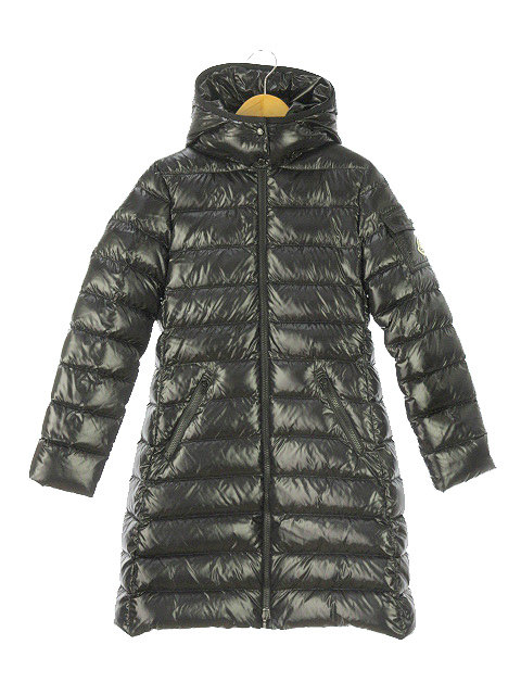 モンクレール Moncler Moka モカ ダウンコート フード アウター キッズサイズ 12 152cm ブラック ジップアップ レディース00 サイズ相当 レディース 051 ベクトルパーク