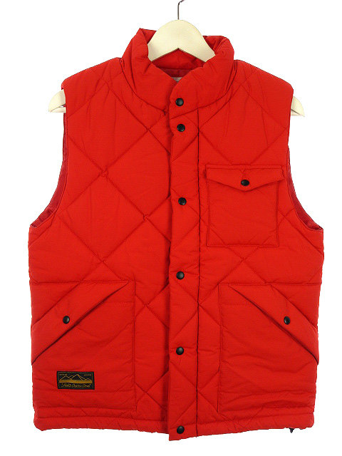 ヘッドポータープラス Head Porter Plus ナイロン キルティング ベスト 中綿 S レッド 赤 アウター 上着 メンズ 051 ベクトルパーク