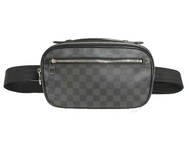 ルイヴィトン Louis Vuitton ダミエグラフィット アンブレール 2way ボディバッグ ウエストバッグ レザー 本革 黒 ブラック N412 Bag カバン メンズ 051 ベクトルパーク