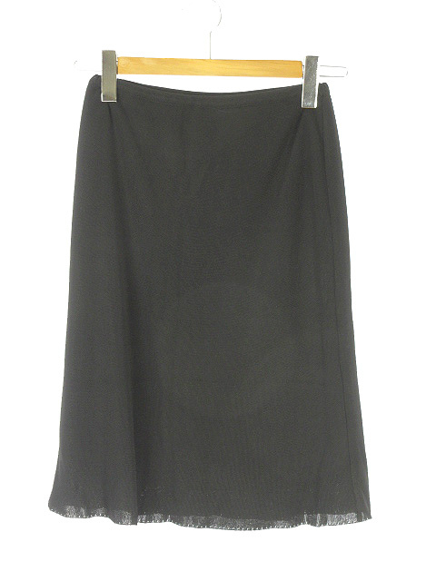 FENDI フェンディ ひざ丈スカート 黒 42(M位) 4103824A0028 FENDI - FENDI black skirt🖤の通販 by 🍒🌈｜フェンディならラクマ