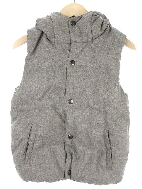 エムピーエス Mps キッズ ダウン ベスト 130 グレー系 フード付き 上着 アウター 男の子 女の子 子供服 キッズ 051 ベクトルパーク