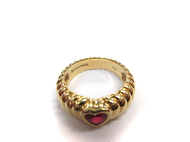 ティファニー TIFFANY & CO. リブドフレンドシップ リング ハート  