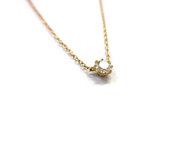 アーカー AHKAH ソルティアラウンド ネックレス K18 ダイヤモンド 0.16  