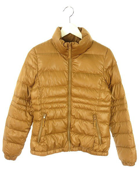 ジーユー Gu ダウン ジャケット ジップアップ M ブラウン系 長袖 上着 アウター レディース 051 ベクトルパーク