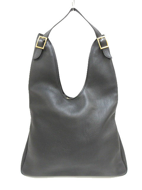 エルメス Hermes マサイgm トートバッグ ショルダー レザー 本革 黒 ブラック Bag カバン 鞄 レディース 051 ベクトルパーク