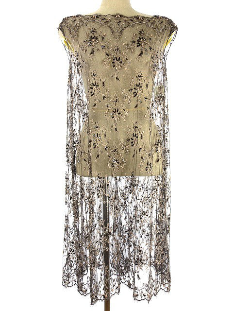 ヒロココシノ Hiroko Koshino クチュール Couture チュール レース ワンピース ビーズ グレー ピンク ドレス オケージョン レディース 051 ベクトルパーク